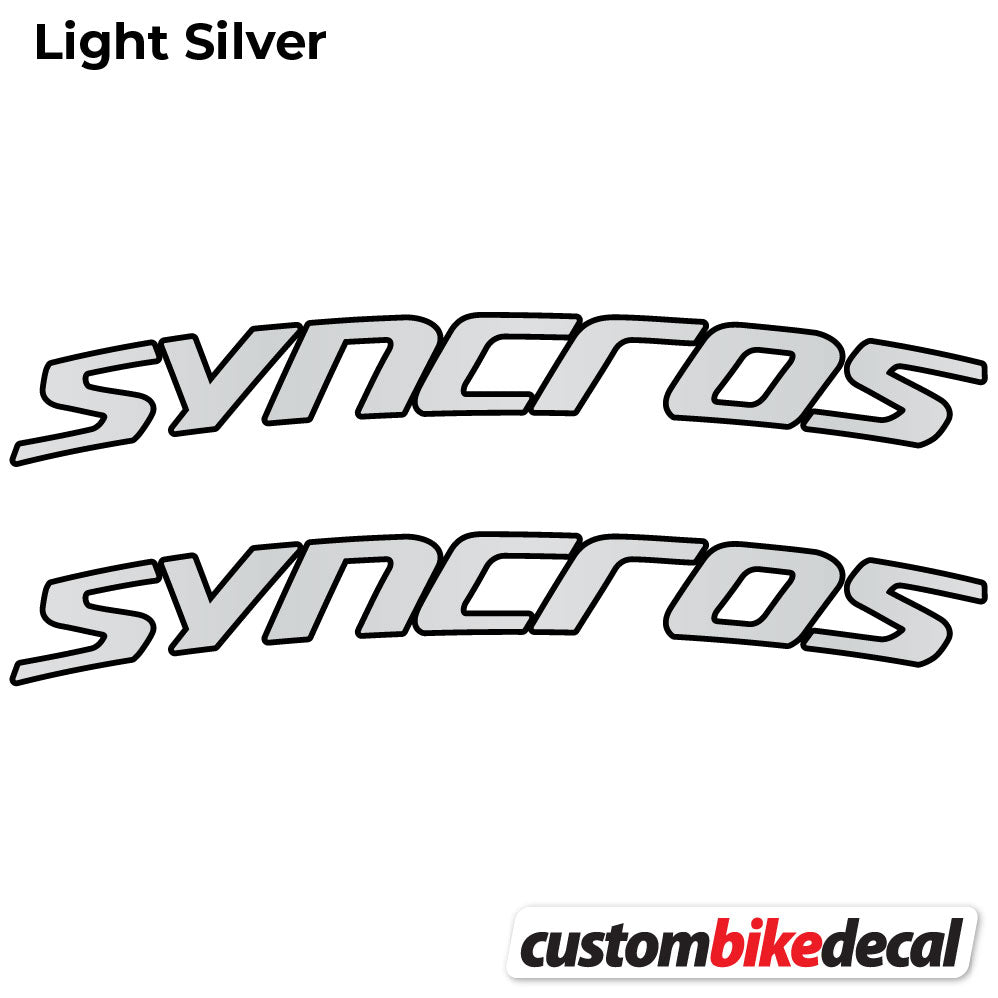 Light Silver decal for Syncross Fraser IC SL Manillar handlebar – bike sticker vinyl