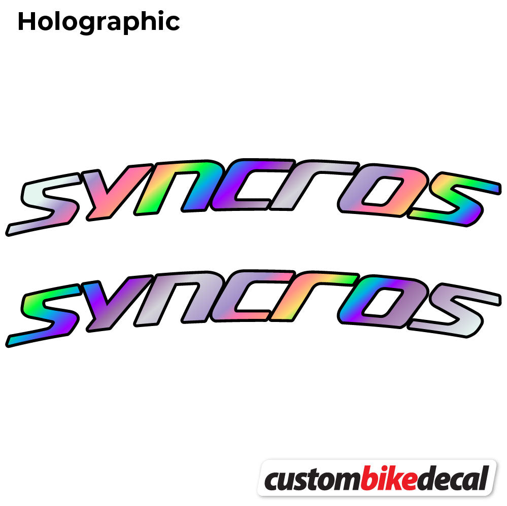 Hollographic decal for Syncross Fraser IC SL Manillar handlebar – bike sticker vinyl