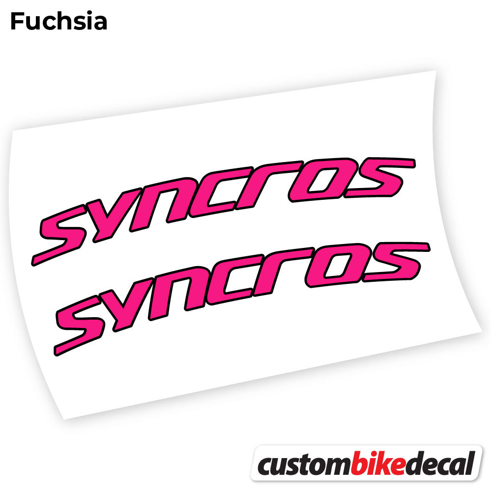 Fuchsia decal for Syncross Fraser IC SL handlebar – bike sticker vinyl