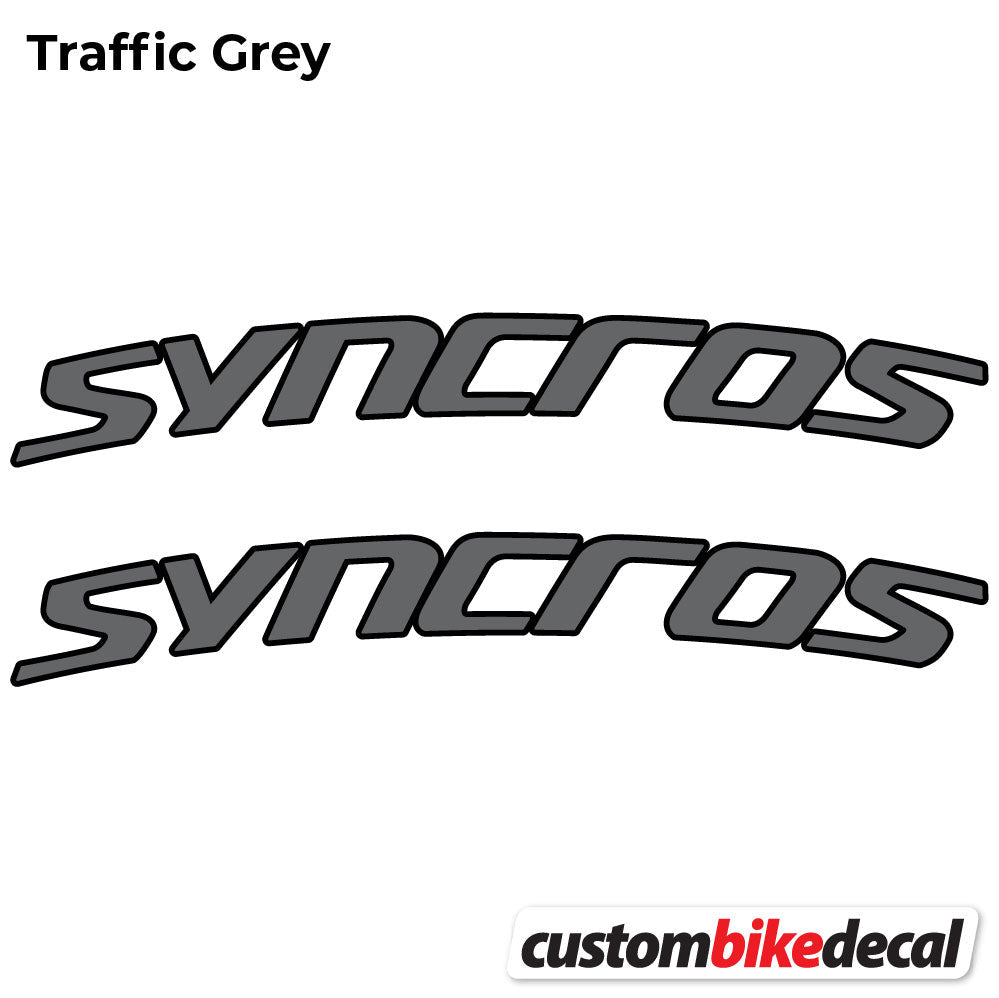 Trac Grey decal for Syncross Fraser IC SL Manillar handlebar – bike sticker vinyl
