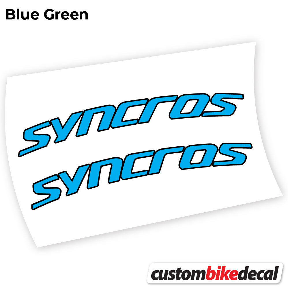 Blue Green decal for Syncross Fraser IC SL handlebar – bike sticker vinyl