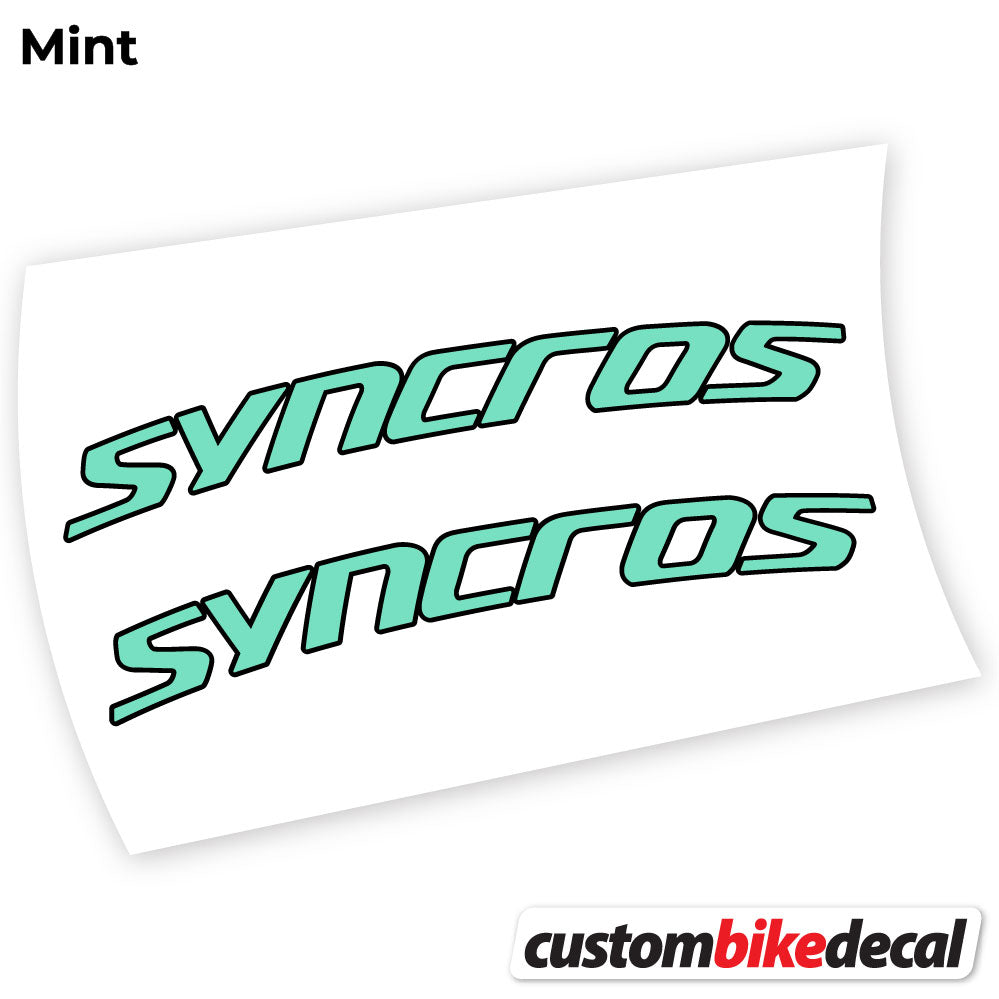 Mint decal for Syncross Fraser IC SL handlebar – bike sticker vinyl