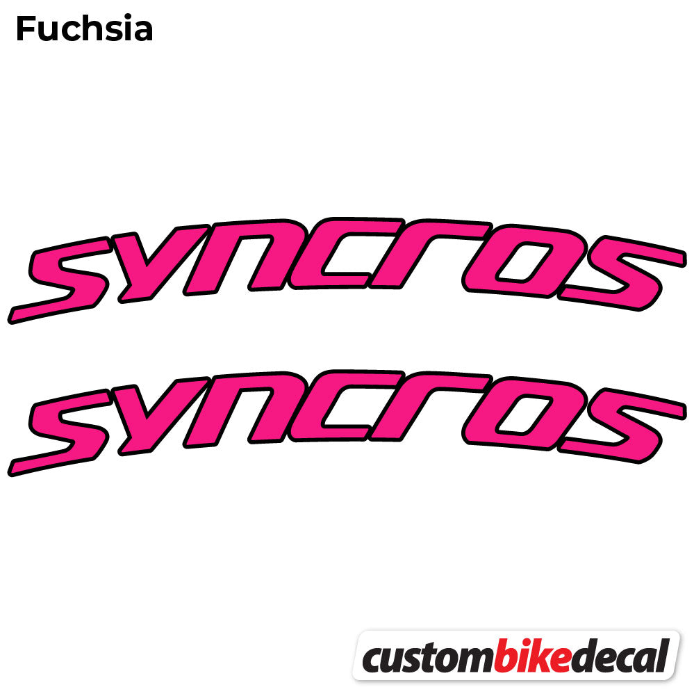 Fuchsia decal for Syncross Fraser IC SL Manillar handlebar – bike sticker vinyl