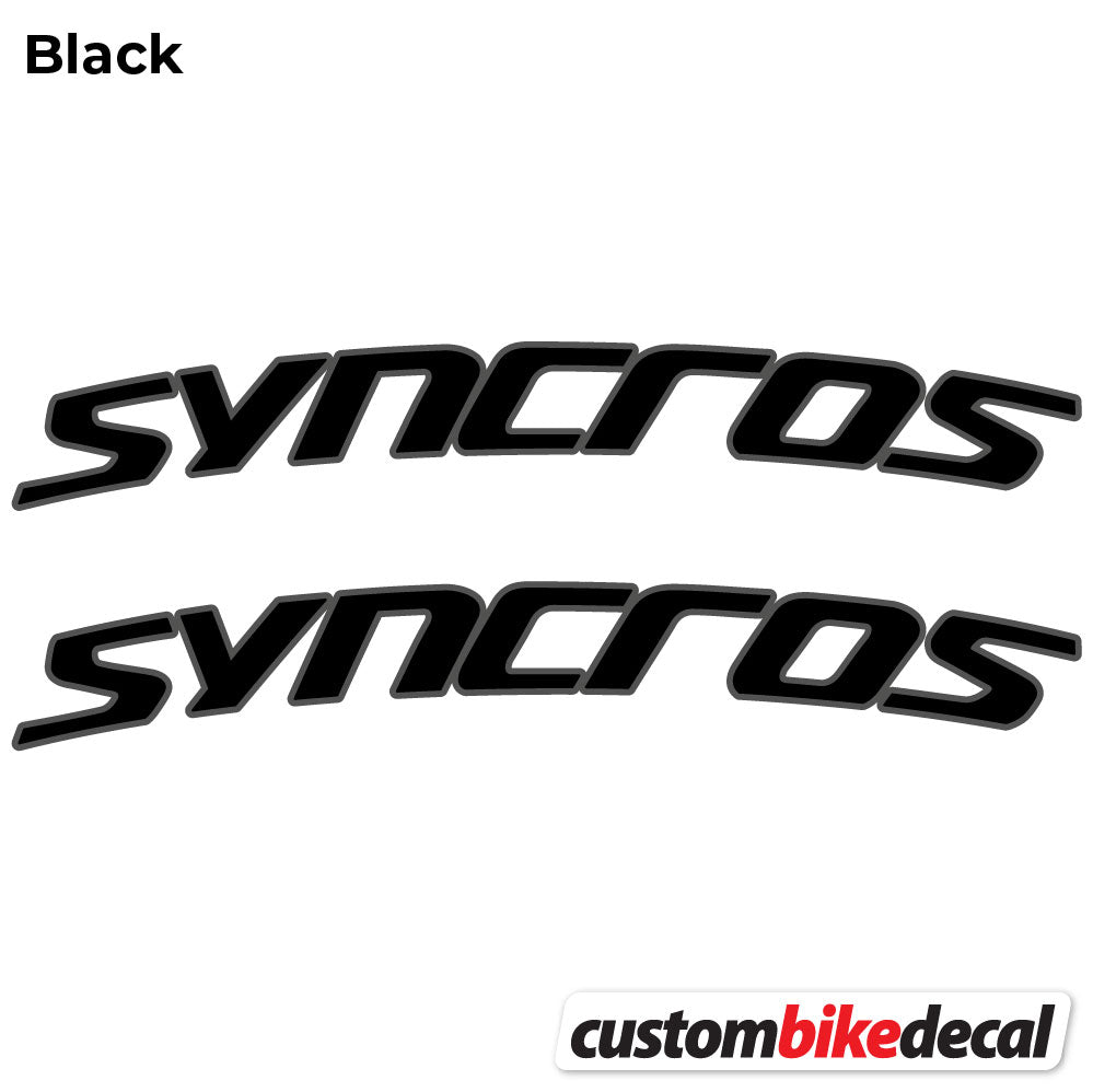 Matte Black+Gloss Black decal for Syncross Fraser IC SL Manillar handlebar – bike sticker vinyl