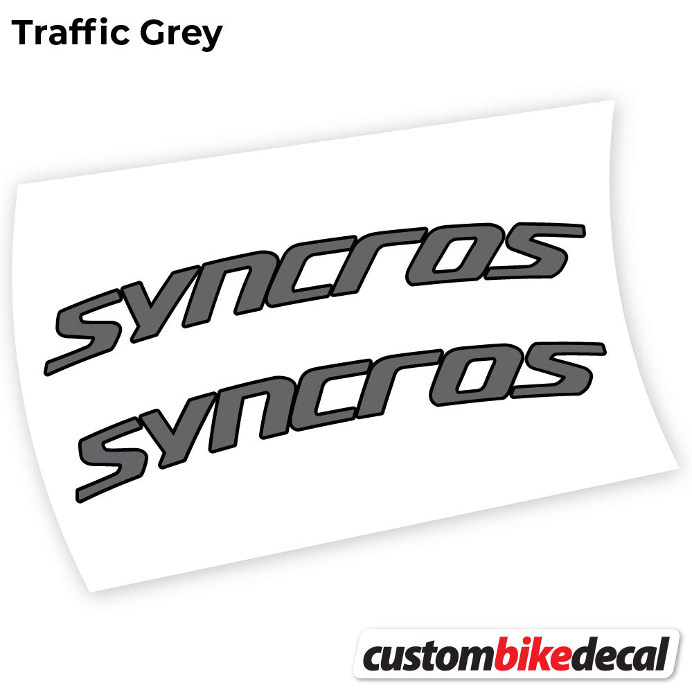 Trac Grey decal for Syncross Fraser IC SL handlebar – bike sticker vinyl