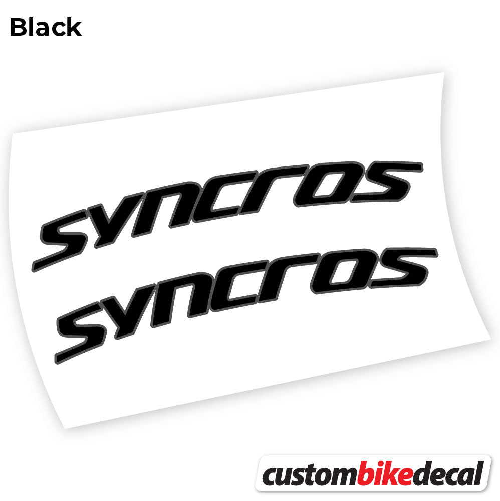 Matte Black+Gloss Black decal for Syncross Fraser IC SL handlebar – bike sticker vinyl