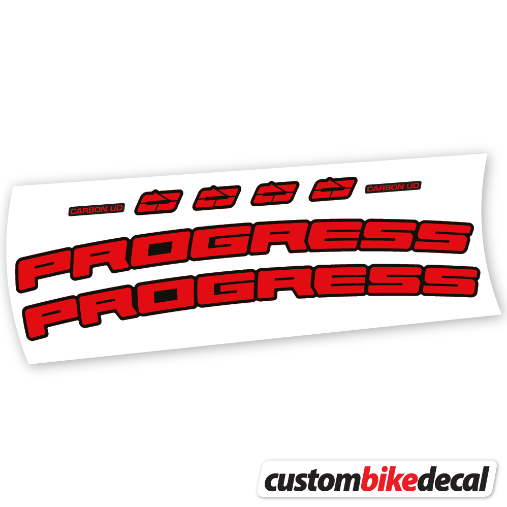 Decal for Progress PG-235 MTB Carbon Cockpit -17º handlebar – bike sticker vinyl