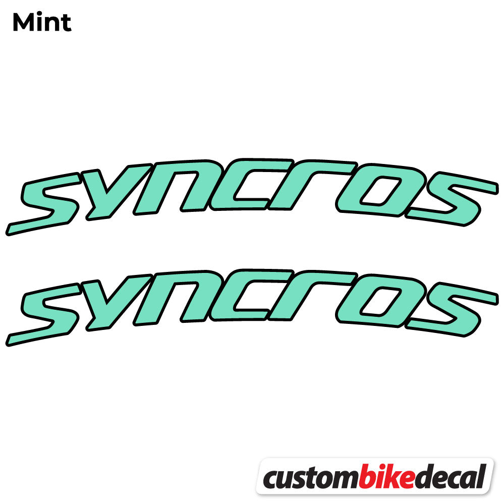 Mint decal for Syncross Fraser IC SL Manillar handlebar – bike sticker vinyl