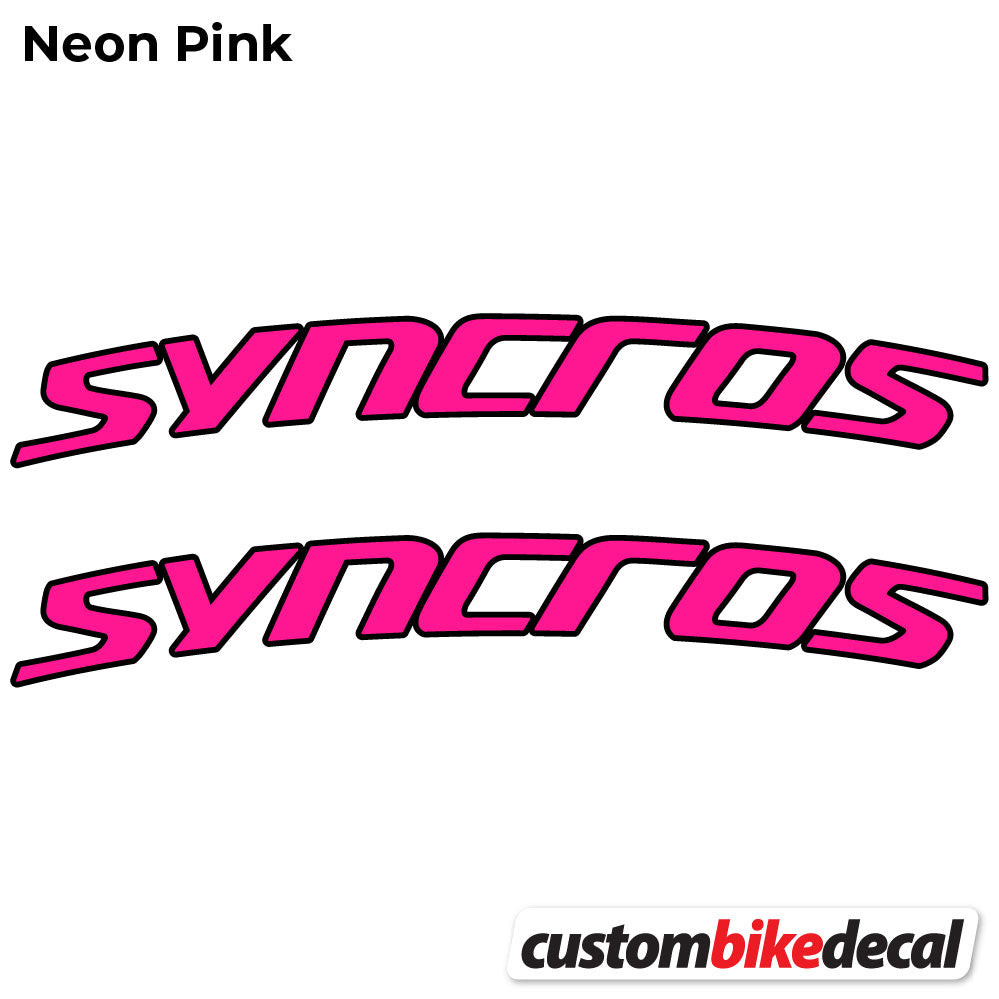 Neon Pink decal for Syncross Fraser IC SL Manillar handlebar – bike sticker vinyl
