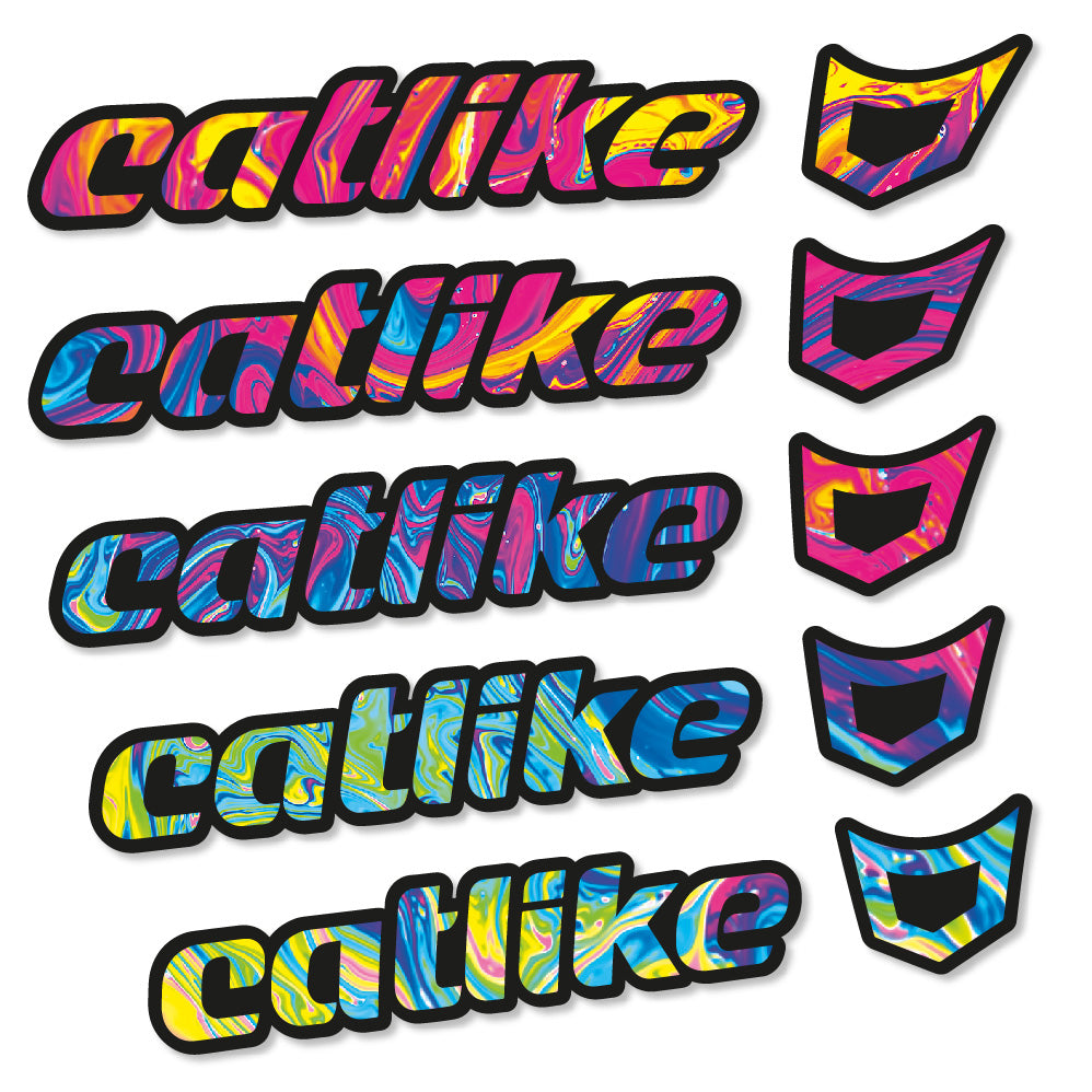 Stickers Catlike compatibles Autocollants casque