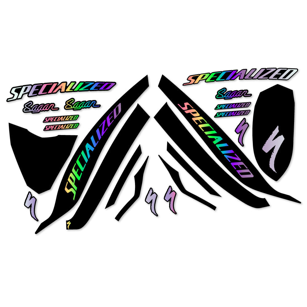 Stickers Specialized SWorks Evade 2 Angi Mips Sagan Collection LTD Autocollants casque