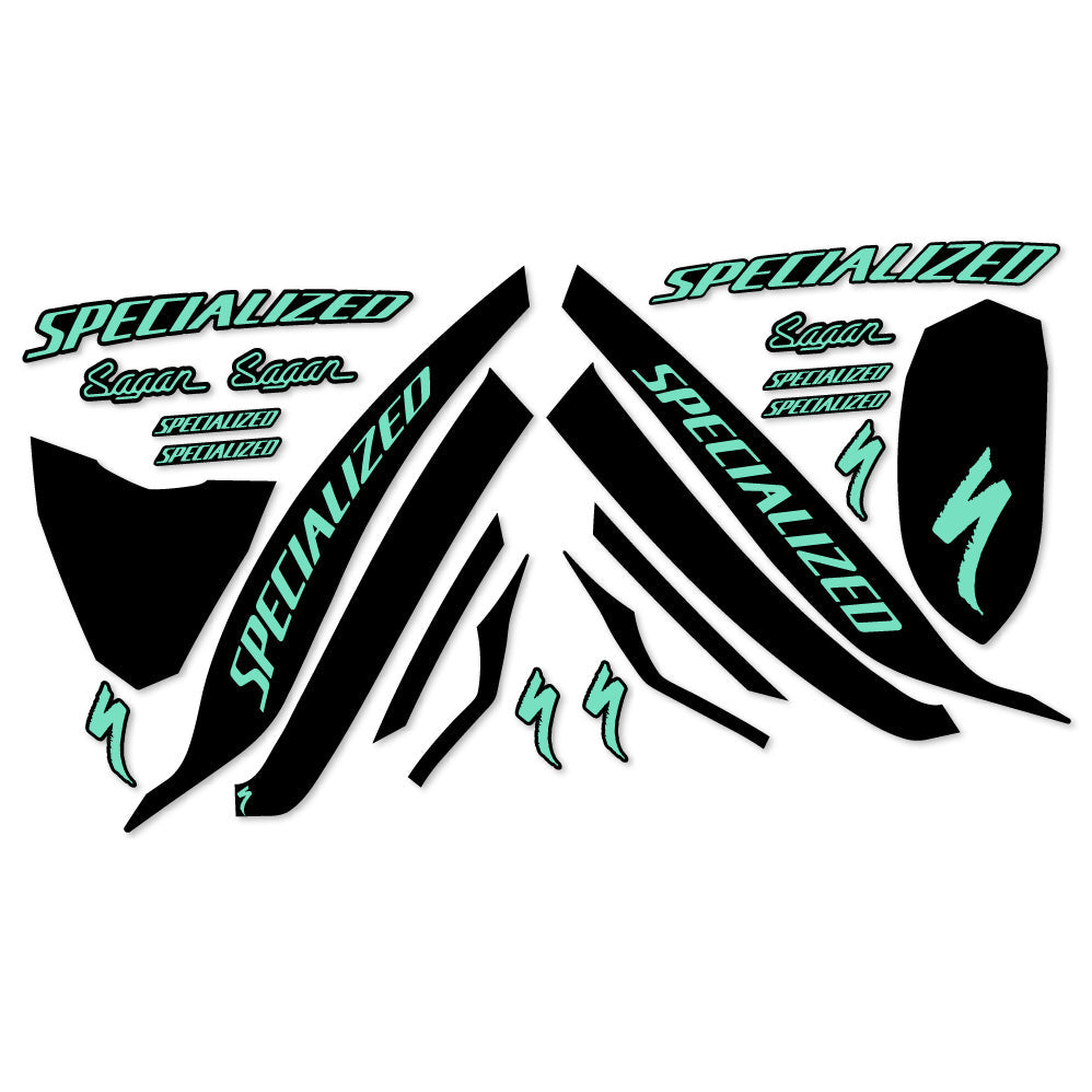Stickers Specialized SWorks Evade 2 Angi Mips Sagan Collection LTD Autocollants casque