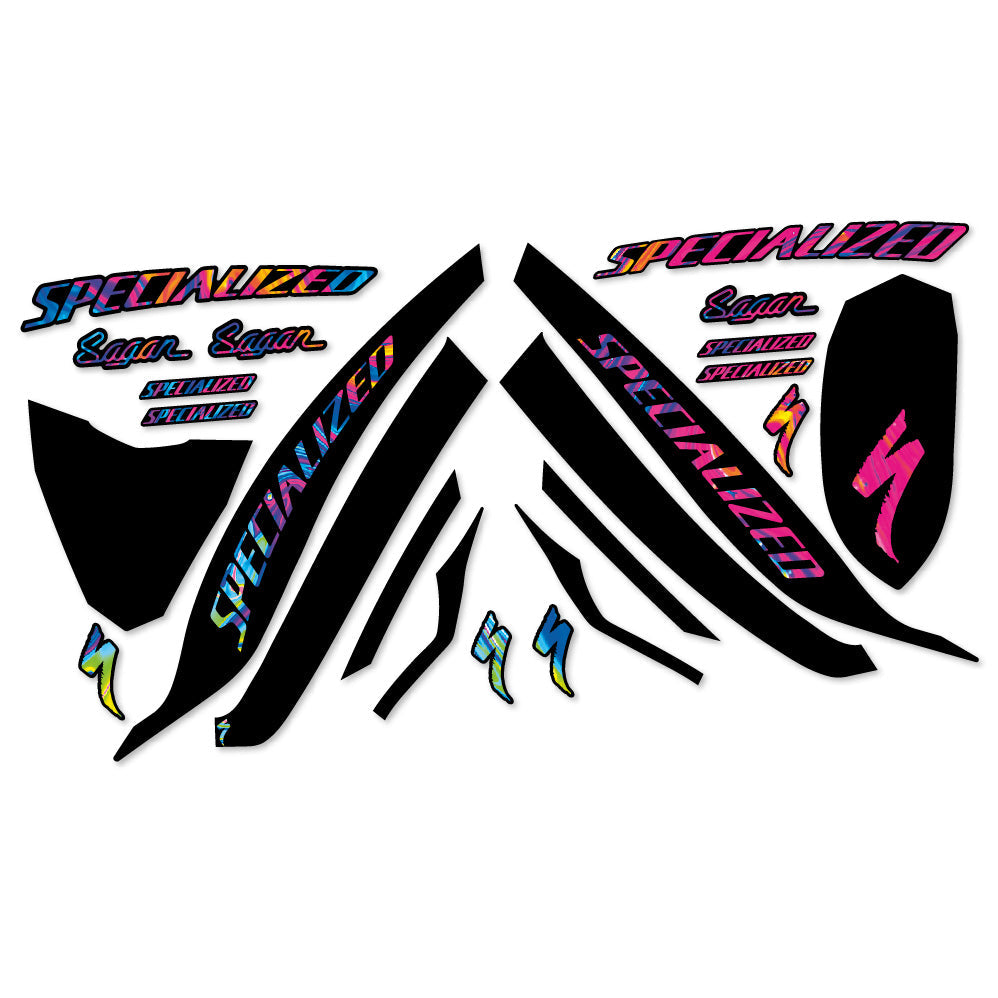 Stickers Specialized SWorks Evade 2 Angi Mips Sagan Collection LTD Autocollants casque