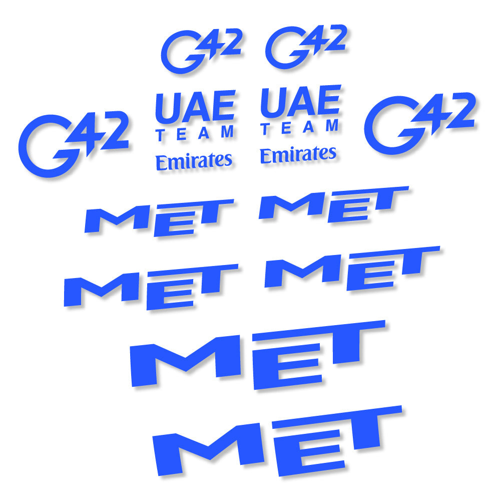 Stickers MET G42 UAE compatibles Autocollants casque