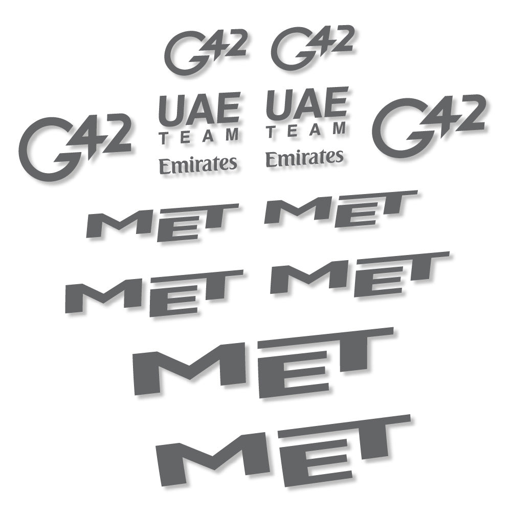 Stickers MET G42 UAE compatibles Autocollants casque