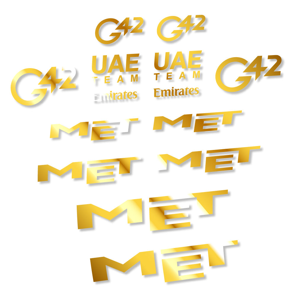 Stickers MET G42 UAE compatibles Autocollants casque