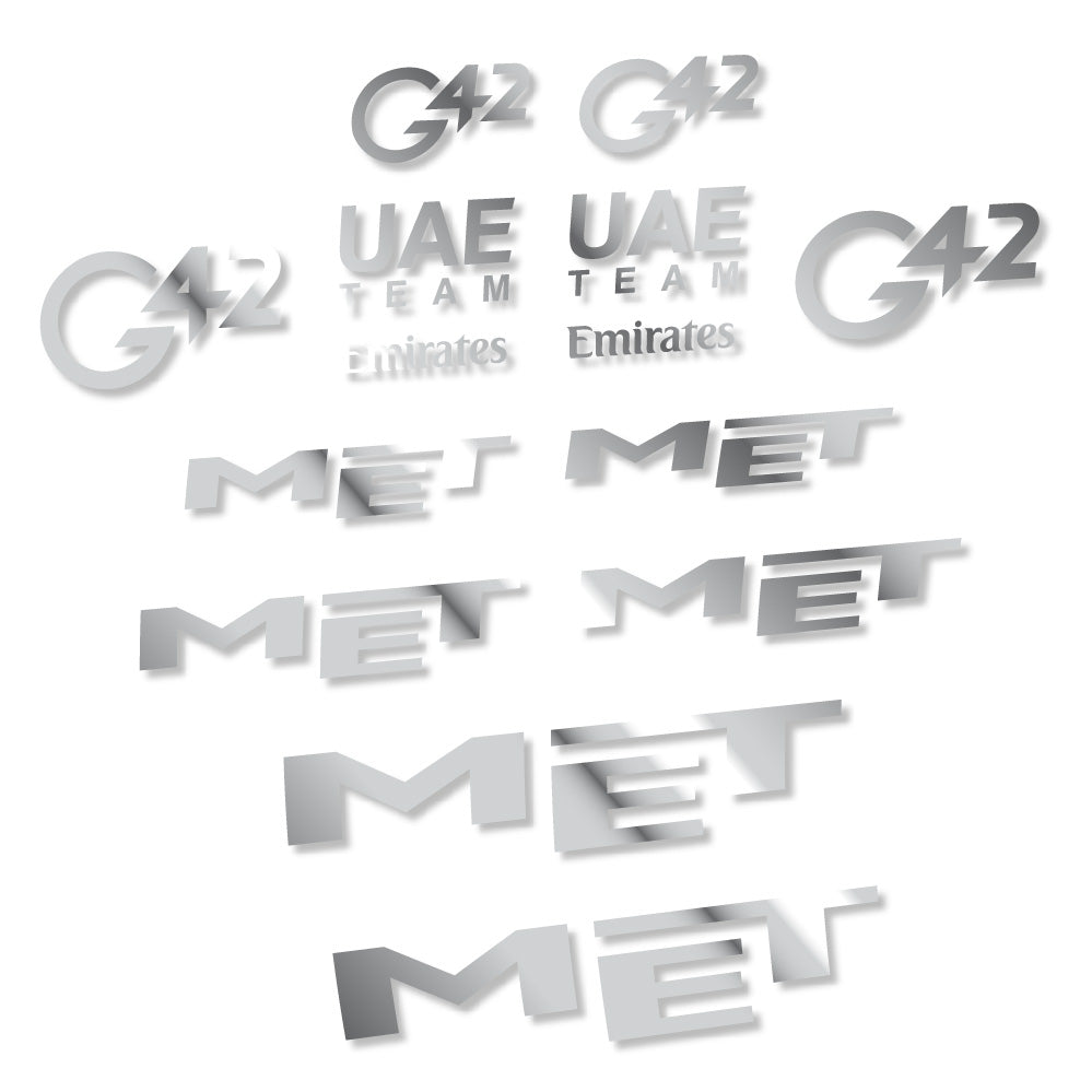 Stickers MET G42 UAE compatibles Autocollants casque