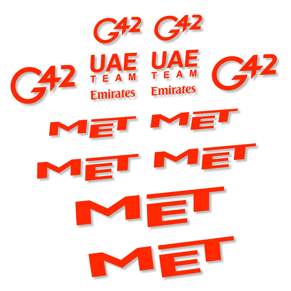 Stickers MET G42 UAE compatibles Autocollants casque