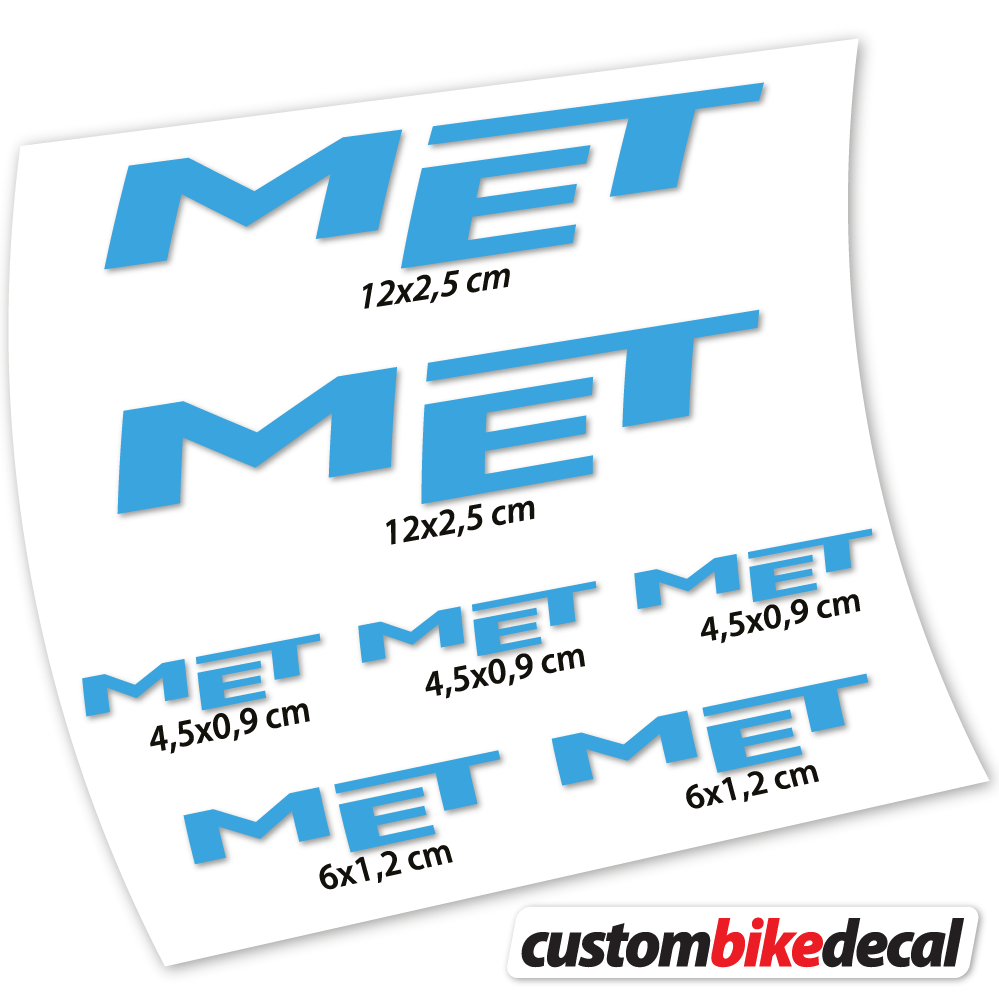 Decal for Met helmet – bike sticker vinyl