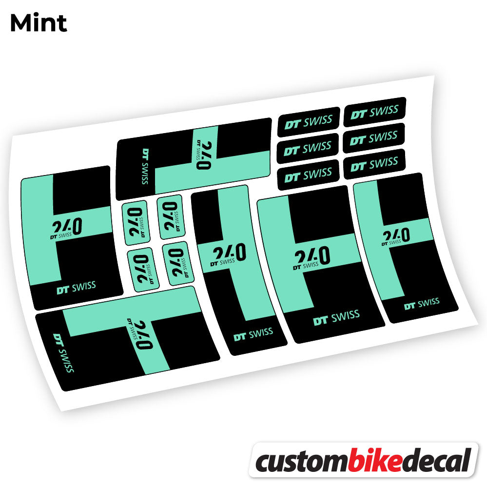 Mint decal for DT Swiss 240 2021 hub – bike sticker vinyl