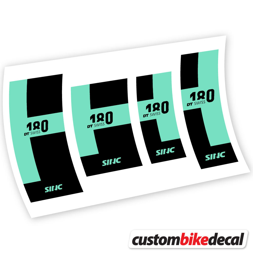 Mint decal for DT Swiss 180 hub – bike sticker vinyl