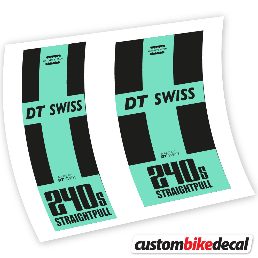 Mint decal for DT Swiss 240 Straightpull hub – bike sticker vinyl