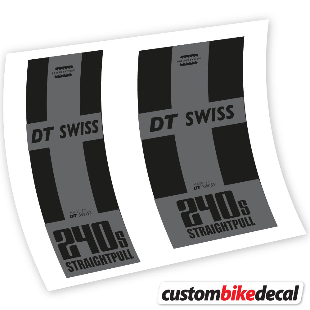 Trafc Grey decal for DT Swiss 240 Straightpull hub – bike sticker vinyl