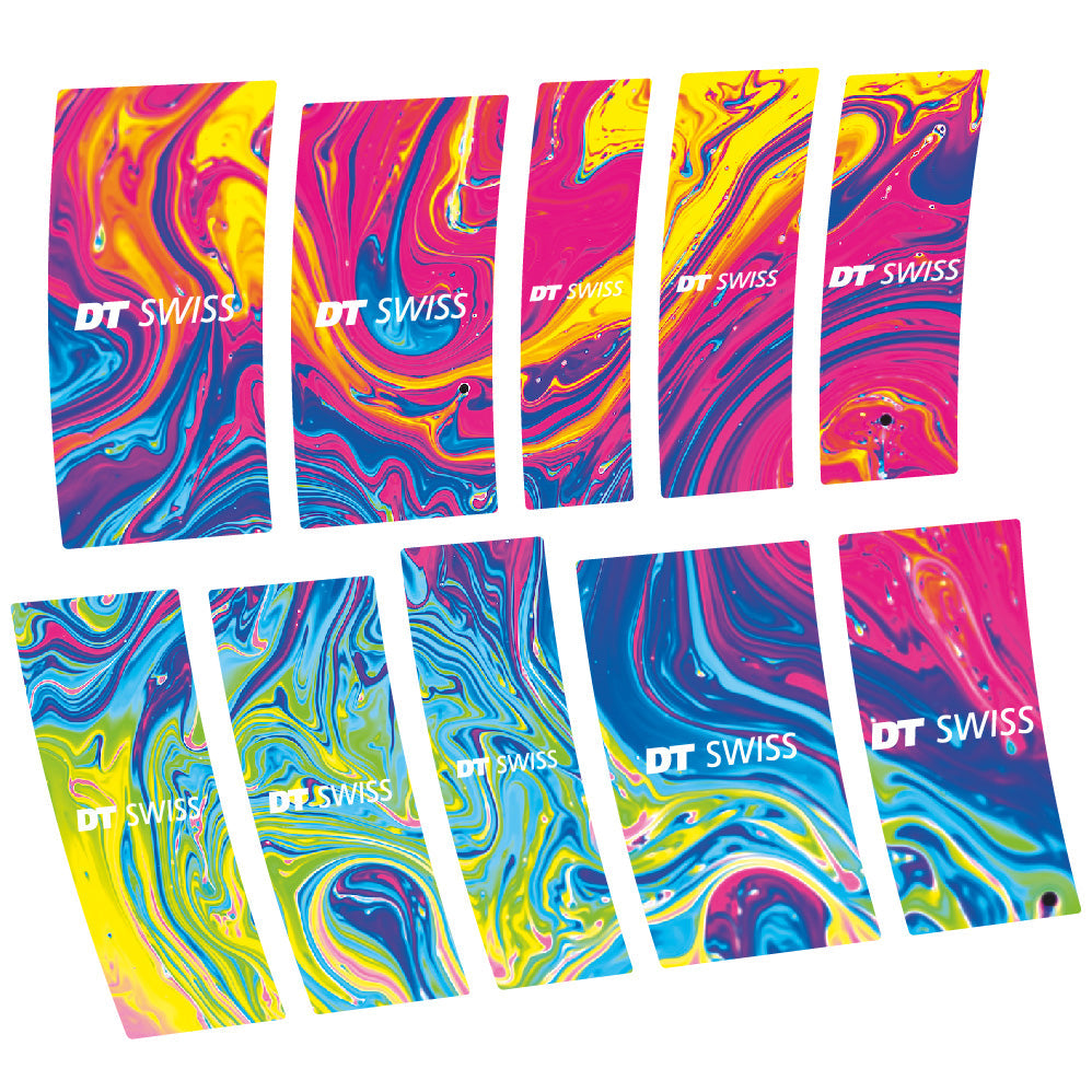 Stickers DT Swiss P1800 compatibles Autocollants moyeux