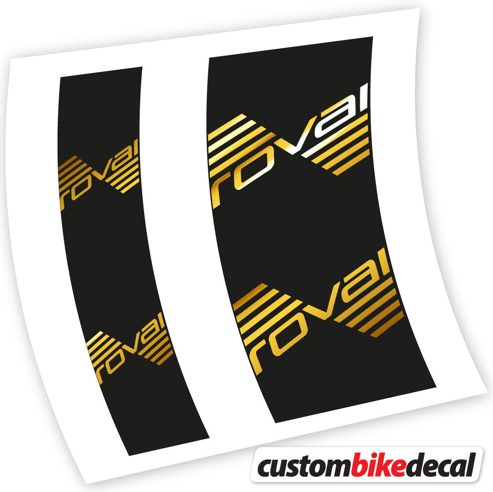 Chrome Gold decal for Roval hub – bike sticker vinyl