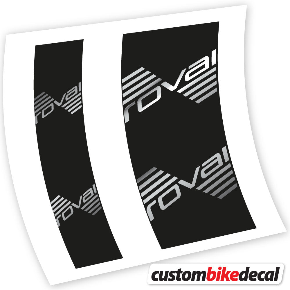 Chrome Silver decal for Roval hub – bike sticker vinyl