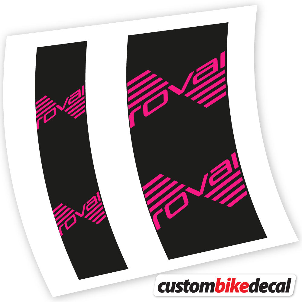 Fuchsia decal for Roval hub – bike sticker vinyl