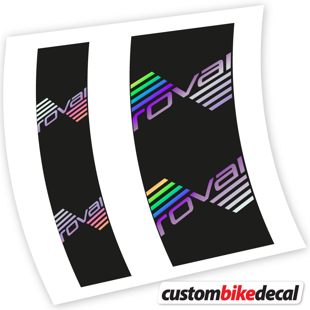 Hollographic decal for Roval hub – bike sticker vinyl
