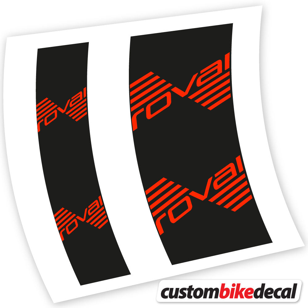 Neon Red decal for Roval hub – bike sticker vinyl