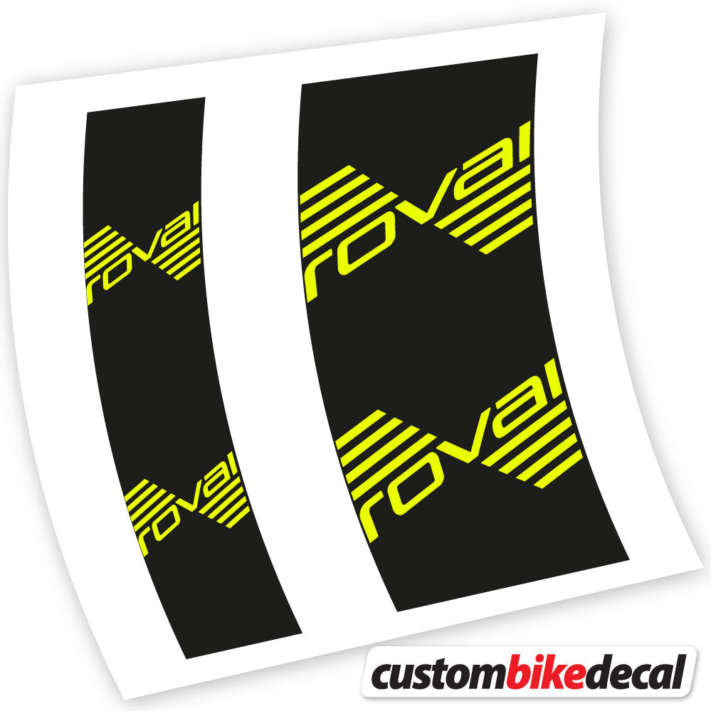 Neon Yellow decal for Roval hub – bike sticker vinyl