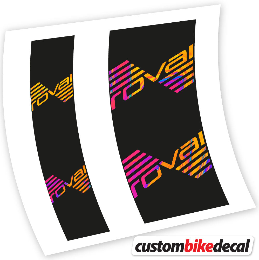 Psychedelic Rainbow decal for Roval hub – bike sticker vinyl