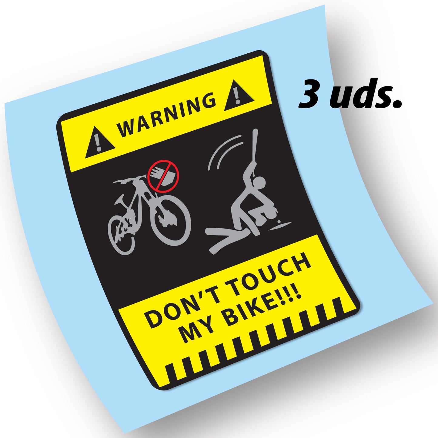 Stickers don't touch my !!! compatibles Autocollants logo