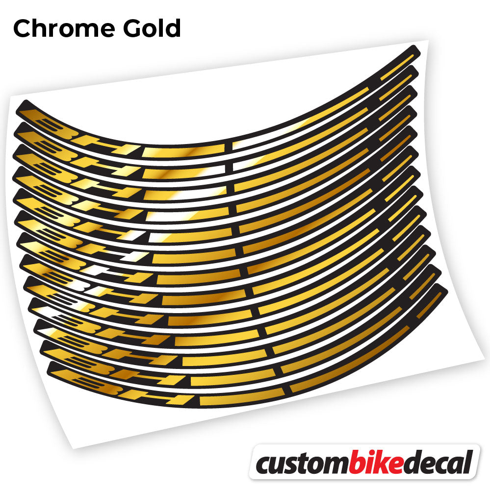 Chrome Gold decal for BH MTB wheel – bike sticker vinyl