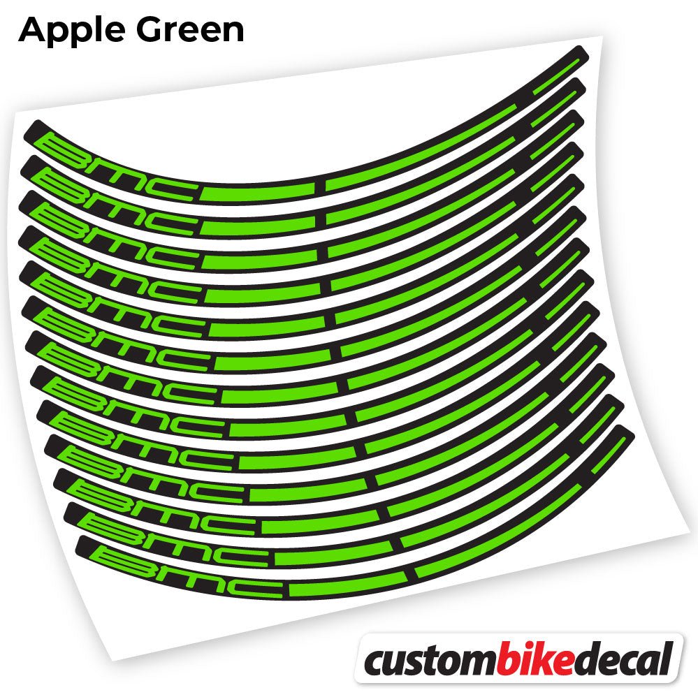 Apple Green decal for BMC MTB wheel – bike sticker vinyl
