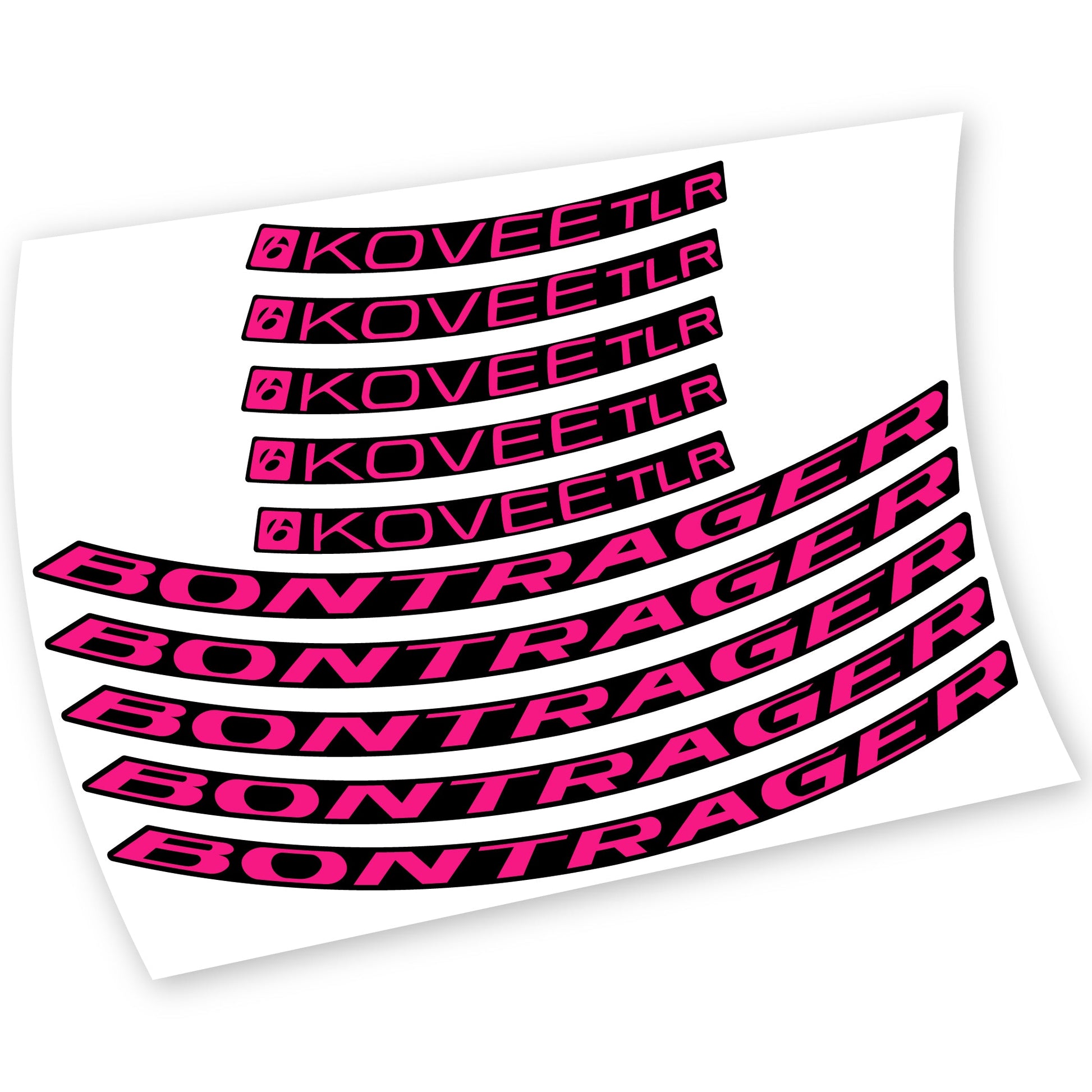Stickers Bontrager Kovee TLR 2021 compatibles Autocollants roues VTT