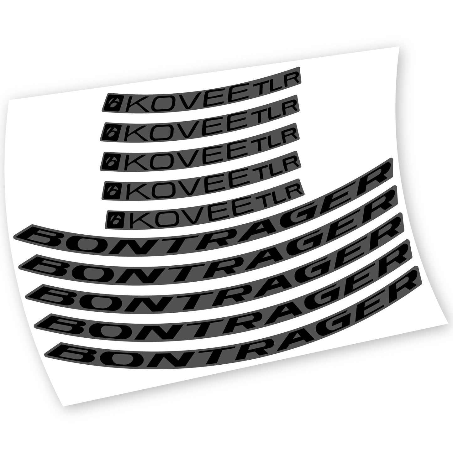 Stickers Bontrager Kovee TLR 2021 compatibles Autocollants roues VTT