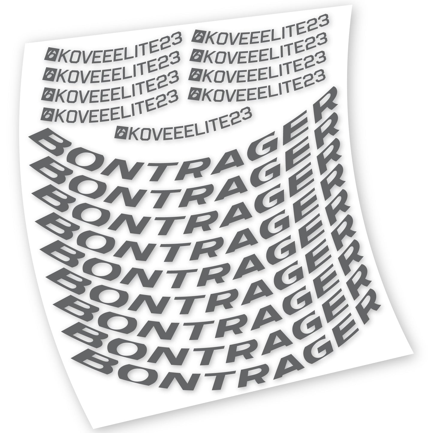 Stickers Bontrager Kovee Elite 23 compatibles Autocollants roues VTT