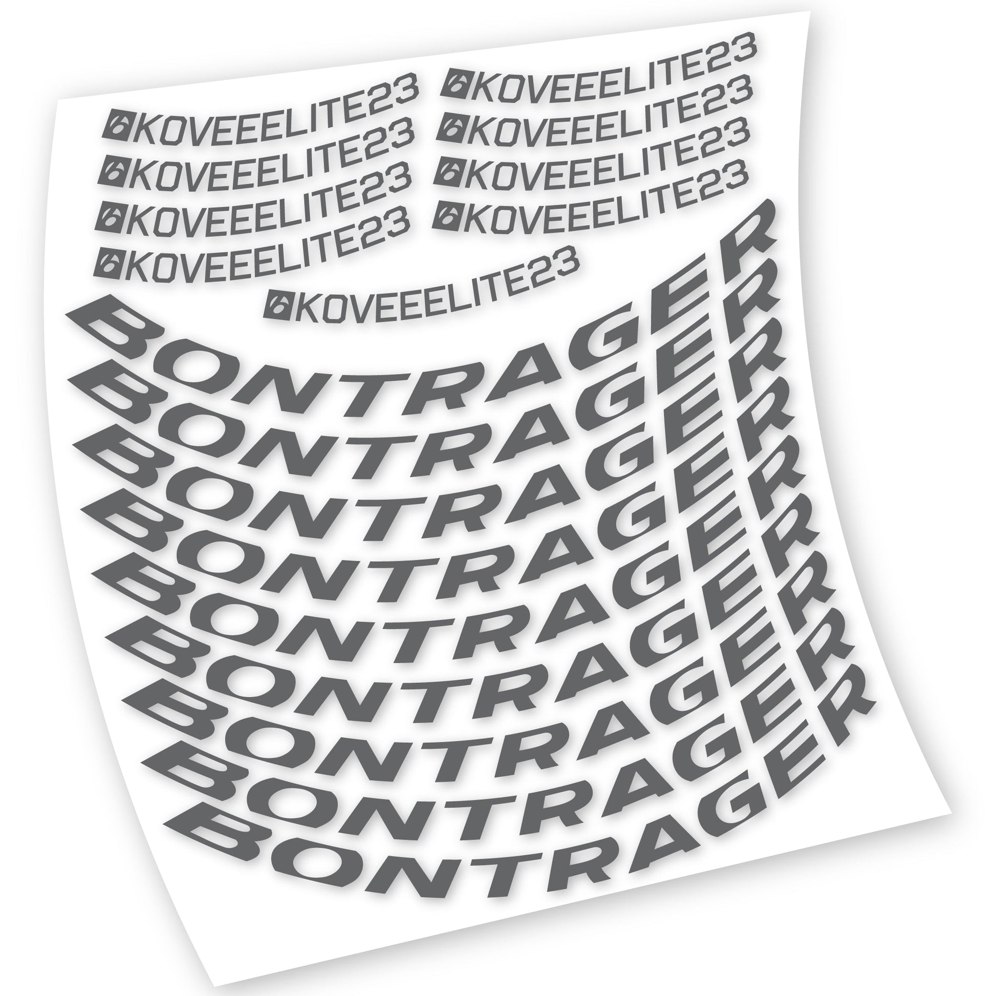 Stickers Bontrager Kovee Elite 23 compatibles Autocollants roues VTT
