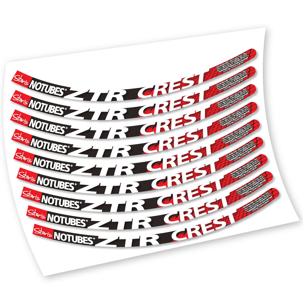 Stickers Notubes ZTR Crest compatibles Autocollants roues VTT 26"