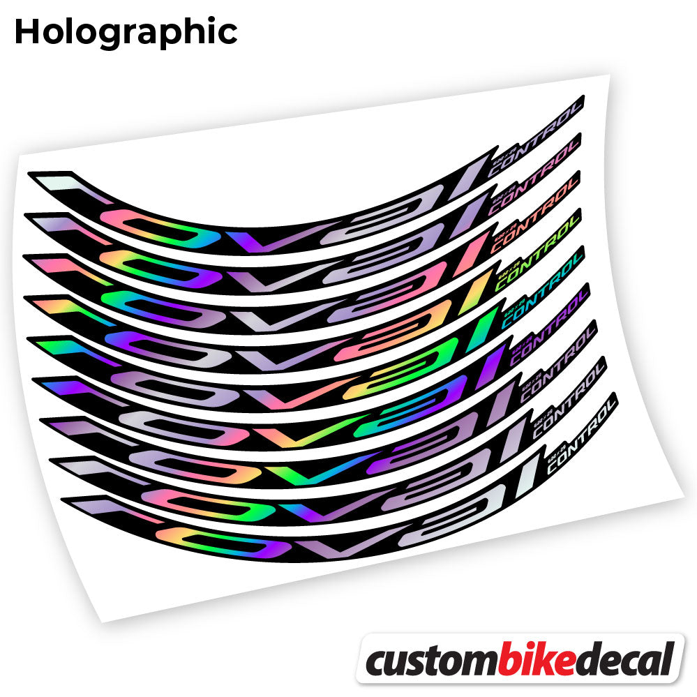 Hollographic decal for Roval Control Carbon 2021 MTB wheel – bike sticker vinyl