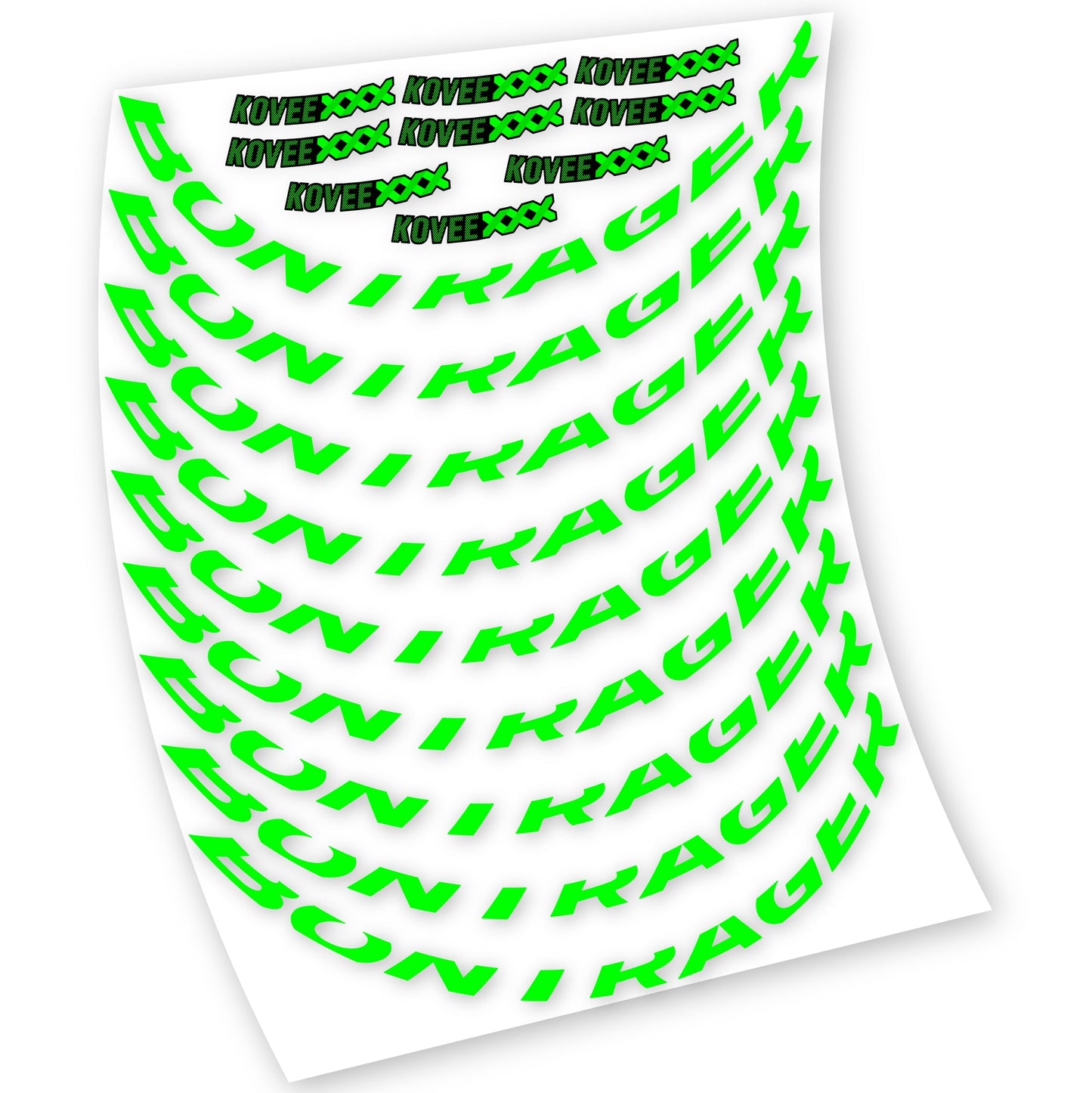 Stickers Bontrager Kovee XXX compatibles Autocollants roues VTT