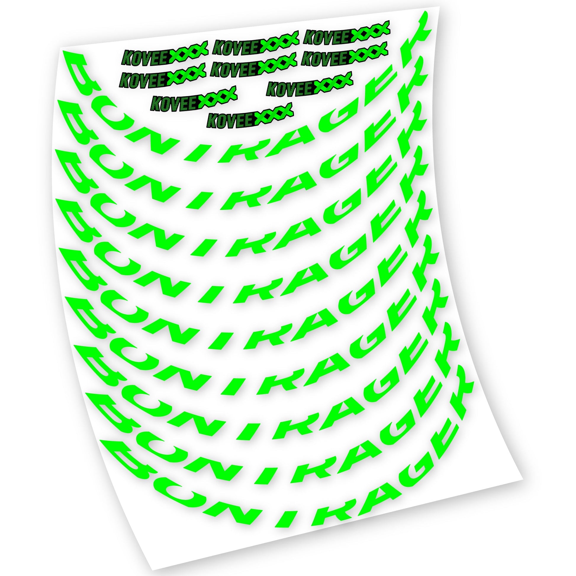 Stickers Bontrager Kovee XXX compatibles Autocollants roues VTT