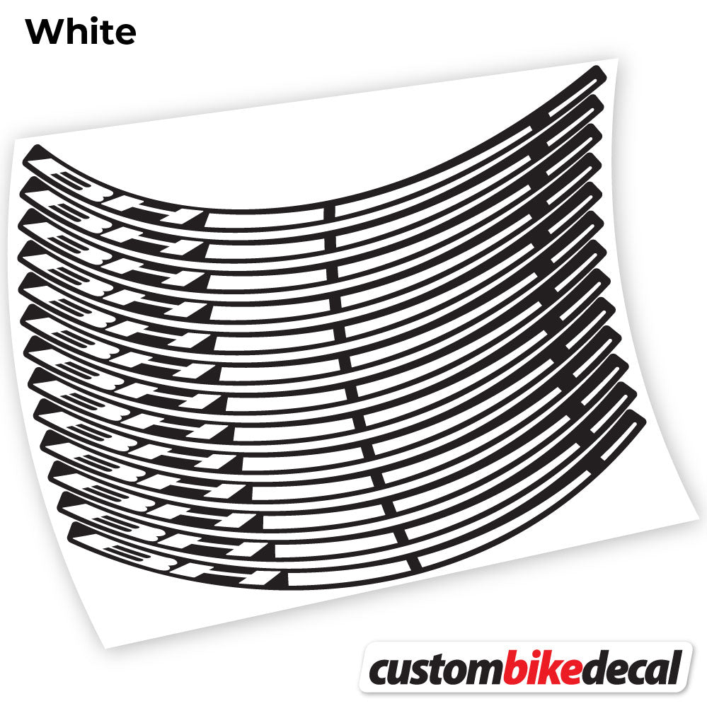 White decal for BH MTB wheel – bike sticker vinyl