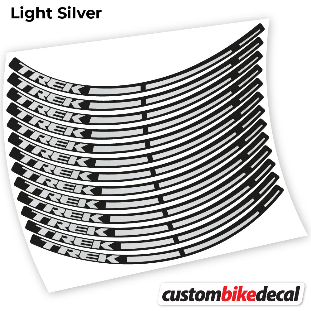Light Silver decal for Trek wheel – bike sticker vinyl