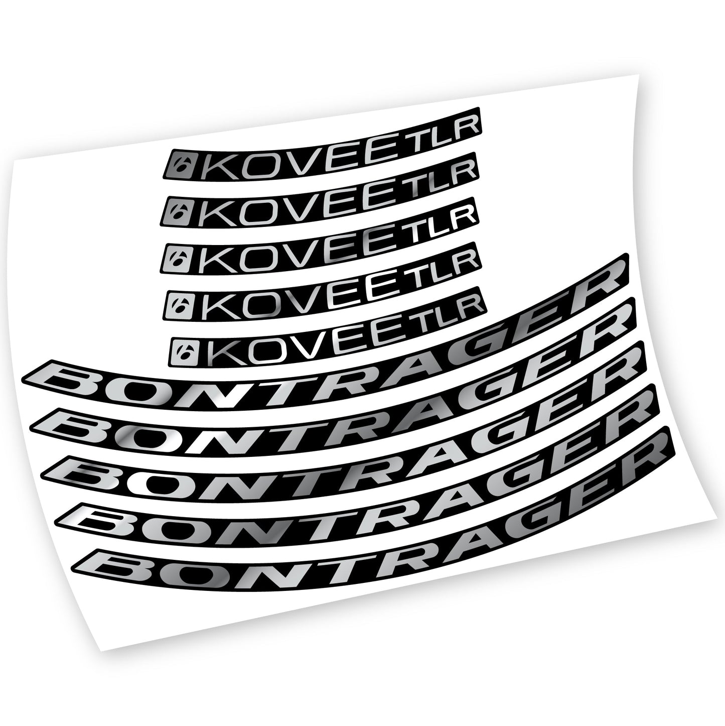 Stickers Bontrager Kovee TLR 2021 compatibles Autocollants roues VTT