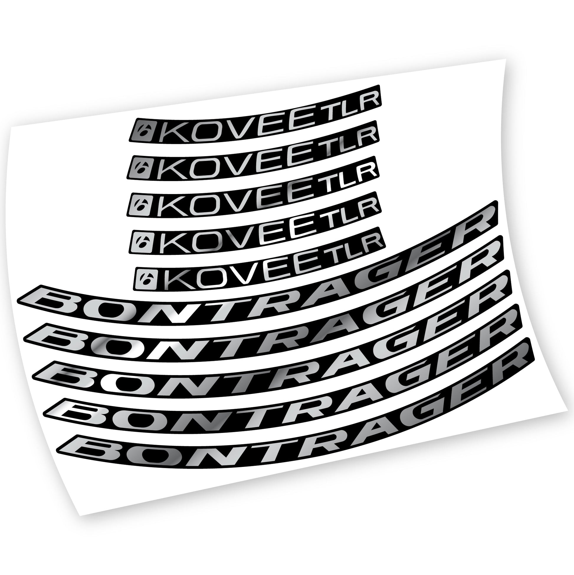 Stickers Bontrager Kovee TLR 2021 compatibles Autocollants roues VTT